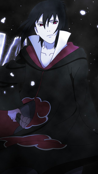 Black red sword man night - the background and a sky full free wallpaper