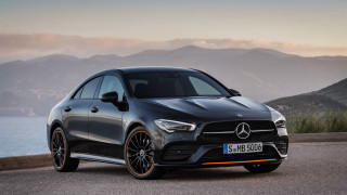 Mercedes cla ocean mountains digital - romanesque free wallpaper