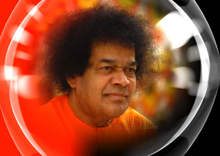 Afro man circular red background - circular free wallpaper