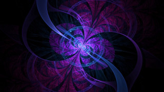 Purple blue abstract hologram fractals - swirl free wallpaper