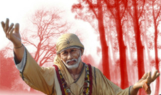 Man yellow outfit hands up 2 - red paint free wallpaper