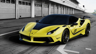 Yellow sports car garage race 3 - a yellow sports car free wallpaper
