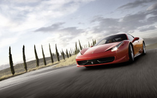 Red sports car motion blur - bernardo cavallino free wallpaper for desktop