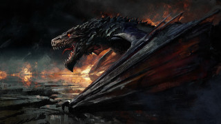 Dragon boat fire embers molten - mouth free wallpaper