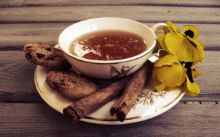 Tea cookies flowers stilllife food - verdadism free wallpaper