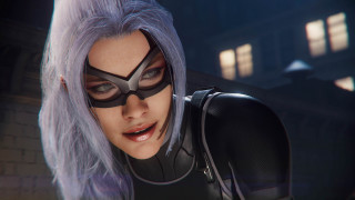 Woman catwoman mask purple hair - purple hair free wallpaper