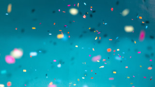 Blue background confetti sky florianne - postminimalism free wallpaper for desktop
