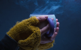Person cup cigarette holder winter - a cup free wallpaper
