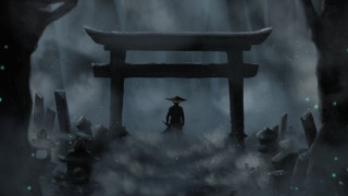 Man hat forest gate fog - a man in a hat free wallpaper