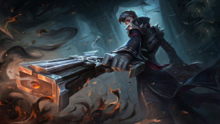 Demonic sword fantasy armor flames - art free wallpaper