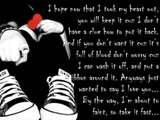Person holding red heart quote 3 - my heart free wallpaper
