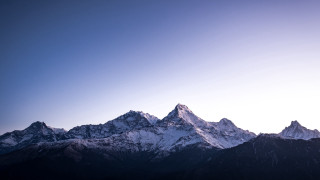 Mountain range blue sky clouds 8 - a mountain range free wallpaper