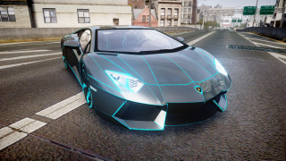 Futuristic car street building holography - beeple free wallpaper