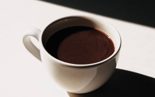 Chocolate cup minimalist morning shadow - morning free wallpaper