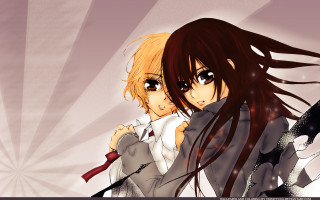 Anime girl long hair white 8 - a white shirt and tie free wallpaper