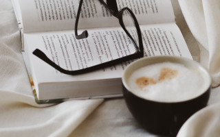 Book glasses coffee heart book - a heart free wallpaper