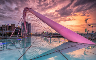 Pink sculpture pool building sky - anton graff free wallpaper