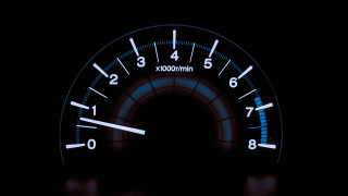 Speedometer dark blue light automatiste - a blue light free wallpaper