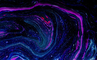 Colorful abstract space aurora moon - galaxy free wallpaper