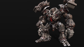 Robot red light armor mecha - a robot free wallpaper