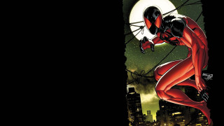 Woman red black costume air - costume free wallpaper
