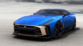 Blue sports car cloudy sky 3 - a blue sports car free wallpaper for desktop