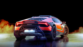 Red orange sports car smoke - sports car free wallpaper