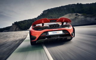 Red sports car mountain road 3 - a mountain range in the background free wallpaper