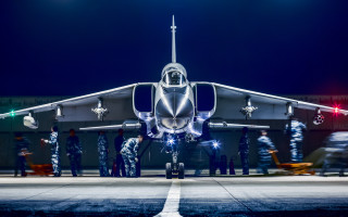 Jetplane runway night people background - a plane in the background free wallpaper