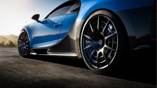 Blue sports car sunflare cobra - luxury free wallpaper