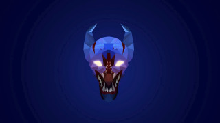 Blue red animal horn sharp - large horn free wallpaper