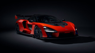 Red sports car dark room 22 - panfuturism free wallpaper for desktop