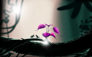 Flower bug tree branch clock - 2 d game art free wallpaper