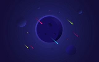 Space blue planet stars colorful - a blue planet free wallpaper