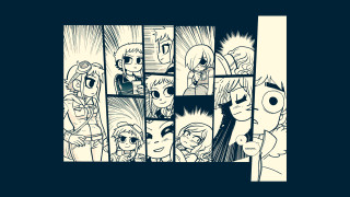 Cartoon people room letterF man - a cartoon of a bunch free wallpaper