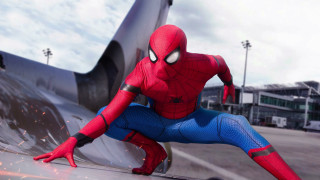 Spiderman skateboard airport plane sky - a skateboard in front free wallpaper