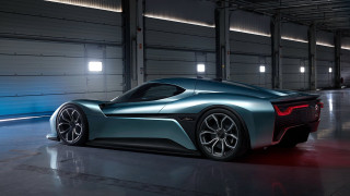 Blue sports car garage red 2 - a garage free wallpaper