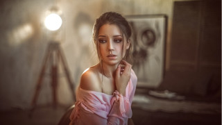 Pink dress studio photography fullmoon - a pink dress free wallpaper