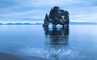 Rock formation ocean sky wave - benoit b. mandelbrot free wallpaper
