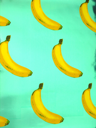 Bananas blue background green background - andy warhol free wallpaper