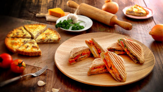 Plate sandwich bowl pizza cutter - cafer bater free wallpaper