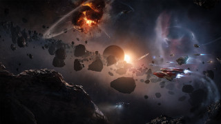 Spaceships space rocks stars brightlight - rock free wallpaper