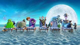 Beach chairs fullmoon night sky - the sand free wallpaper