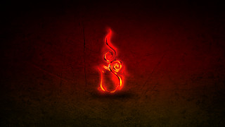 Red light red swirl abstract - a red light in the middle free wallpaper