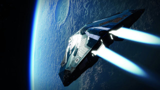 Spacecraft brightbeam cobra galaxy horizon - a space ship free wallpaper