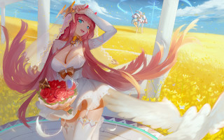 Pink hair wedding dress flower - eden box free wallpaper