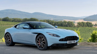 Blue sports car vineyard mountains - david ramsay hay free wallpaper