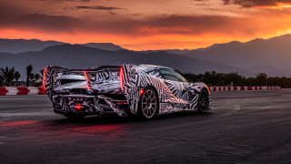 Car sunset mountains digital rim - a track free wallpaper
