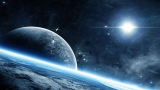 Earth space bright star astronaut - a bright star in the background free wallpaper