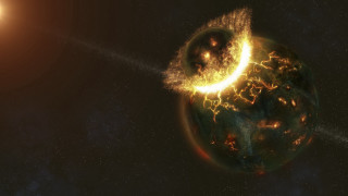 Planet ringfire star background fireworks - chris cold free wallpaper